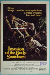P904 INVASION OF THE BODY SNATCHERS one-sheet movie poster '78 super rare!