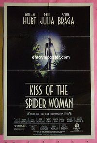 P976 KISS OF THE SPIDER WOMAN one-sheet movie poster '85 William Hurt