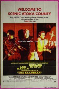 P978 KLANSMAN one-sheet movie poster '74 Lee Marvin, Richard Burton