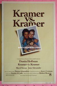 P983 KRAMER VS KRAMER one-sheet movie poster '79 Hoffman, Streep