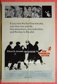 P984 KREMLIN LETTER one-sheet movie poster '70 John Huston