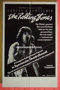 P988 LADIES & GENTLEMEN THE ROLLING STONES one-sheet movie poster '73