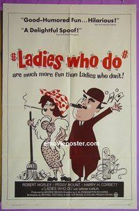 P989 LADIES WHO DO one-sheet movie poster '63 Robert Morley