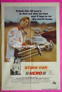 Q002 LAST AMERICAN HERO int'l style one-sheet movie poster '73 car racing!