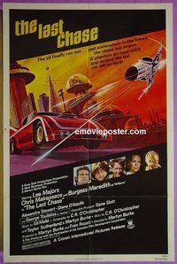 Q003 LAST CHASE one-sheet movie poster '81 Lee Majors, Meredith