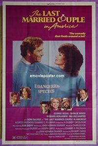 Q012 LAST MARRIED COUPLE IN AMERICA one-sheet movie poster '80 Segal, Wood