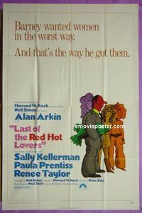 Q014 LAST OF THE RED HOT LOVERS one-sheet movie poster '72 Neil Simon