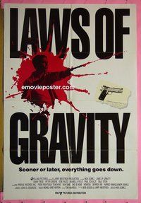 Q025 LAWS OF GRAVITY one-sheet movie poster '92 Edie Falco