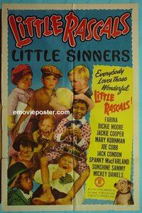 Q056 LITTLE SINNERS one-sheet movie poster R53 Little Rascals