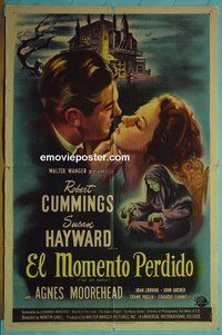 Q073 LOST MOMENT one-sheet movie poster '47 Susan Hayward