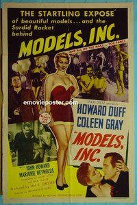 Q173 MODELS INC one-sheet movie poster '52 sexy Coleen Gray!