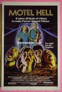 Q190 MOTEL HELL one-sheet movie poster '80 Rory Calhoun horror!