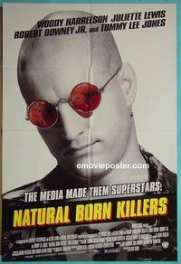 Q220 NATURAL BORN KILLERS style B one-sheet movie poster '94 Oliver Stone