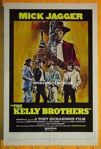 Q224 NED KELLY one-sheet movie poster '70 Mick Jagger, Kaye-Mason