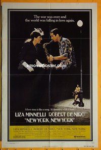 Q237 NEW YORK NEW YORK style B one-sheet movie poster '77 Robert De Niro