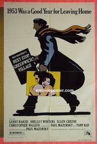 Q239 NEXT STOP GREENWICH VILLAGE one-sheet movie poster '76