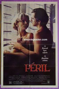 Q344 PERIL one-sheet movie poster '85 French sex!