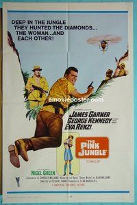 Q355 PINK JUNGLE one-sheet movie poster '68 James Garner