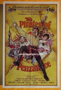 Q360 PIRATES OF PENZANCE one-sheet movie poster '83 Kevin Kline