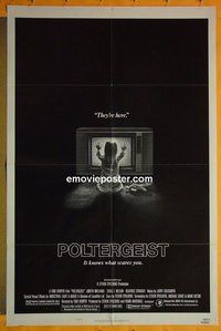 Q380 POLTERGEIST style B one-sheet movie poster '82 Tobe Hooper, Nelson