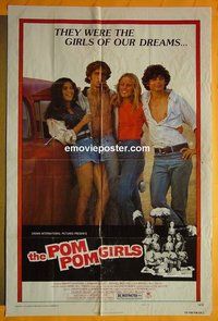 Q381 POM POM GIRLS style B one-sheet movie poster '76 high school sex!