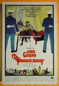 Q389 PRESIDENT'S ANALYST one-sheet movie poster '68 James Coburn