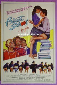 Q398 PRIVATE SCHOOL one-sheet movie poster '83 Phoebe Cates