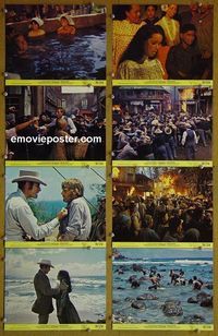 V380 HAWAIIANS 8 color 8x10 mini lobby cards '70 Charlton Heston