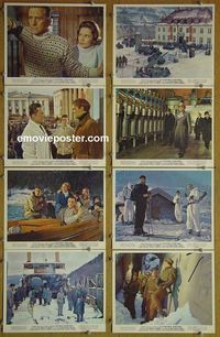 V390 HEROES OF TELEMARK 8 color 8x10 mini lobby cards '66 Douglas