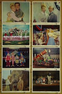 V462 JUMBO 8 English color 8x10 mini lobby cards '62 Doris Day