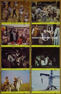 V524 MAN OF LA MANCHA 8 color 8x10 mini lobby cards '72 O'Toole