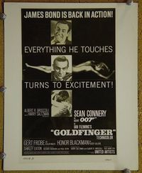 V345 GOLDFINGER vintage 8x10 still #4 '64 great one-sheet image!