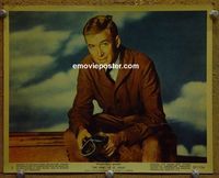 W373 JAMES STEWART color portrait vintage 8x10 still mini lobby card 1957