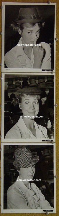 W473 JULIE ANDREWS 3 portrait vintage 8x10 stills 1965