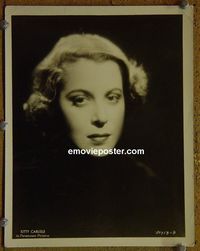 W496 KITTY CARLISLE portrait vintage 8x10 still 1930s