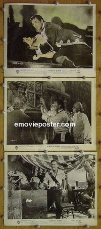 V537 MASTER OF BALLANTRAE 3 vintage 8x10 stills '53 Errol Flynn