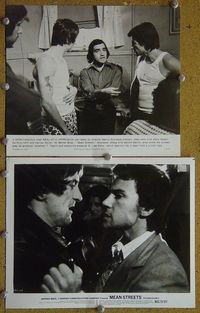 V539 MEAN STREETS 2 vintage 8x10 stills '73 Robert De Niro, Keitel