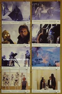 V276 EMPIRE STRIKES BACK 8 color 8x10 mini lobby cards '80 Lucas