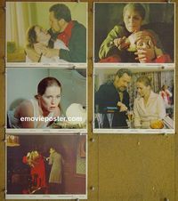 V289 FACE TO FACE 5 color 8x10 mini lobby cards '76 Bergman