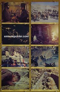 V298 FISTFUL OF DYNAMITE 8 color 8x10 mini lobby cards '72 Leone