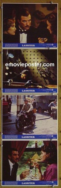 V483 LASSITER 4 color 8x10 mini lobby cards '84 Selleck, Seymour