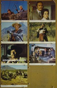 V484 LAST HARD MEN 7 color 8x10 mini lobby cards '76 Heston