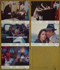 V527 MAN WITH BOGART'S FACE 5 color 8x10 mini lobby cards '80