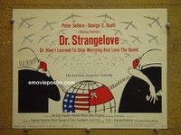 Y094 DR STRANGELOVE title lobby card '64 Scott, Stanley Kubrick