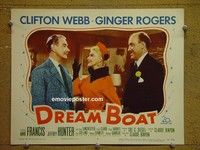 Z434 DREAM BOAT lobby card #7 '52 Ginger Rogers, Clifton Webb