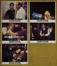 Y683 EXECUTIVE DECISION 5 lobby cards '96 Kurt Russell