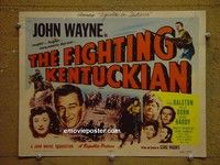 Y105 FIGHTING KENTUCKIAN title lobby card R55 John Wayne, Ralston