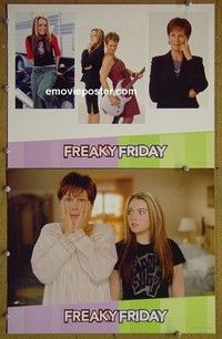 Z047 FREAKY FRIDAY 2 lobby cards '03 Curtis, Linsday Lohan