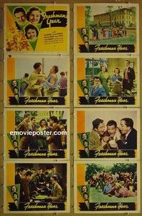 Y464 FRESHMAN YEAR 8 lobby cards '38 Dixie Dunbar