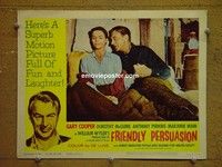 Z483 FRIENDLY PERSUASION lobby card #7 R61 Gary Cooper, McGuire